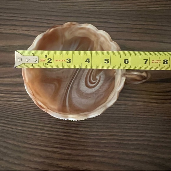 Caramel Swirl Slag Glass Bowl - Picture 9 of 14